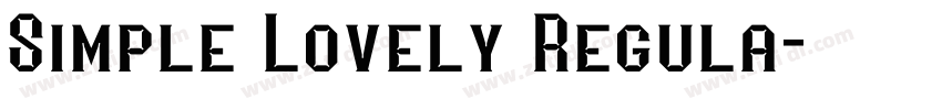 Simple Lovely Regula字体转换